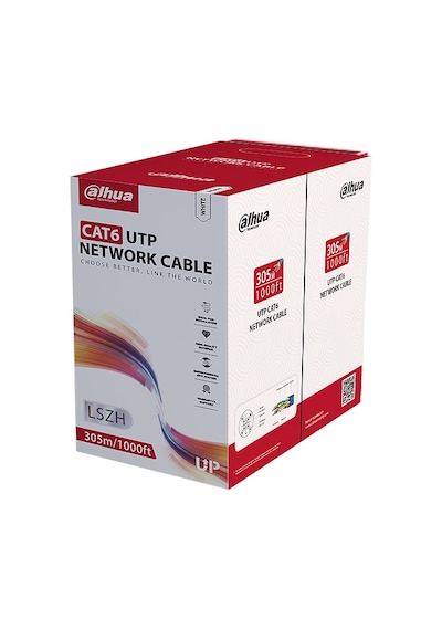 Dahua Pfm923ı-6un-c Cat6 Utp Lszh Bakır Kablo 305mt. Mavi