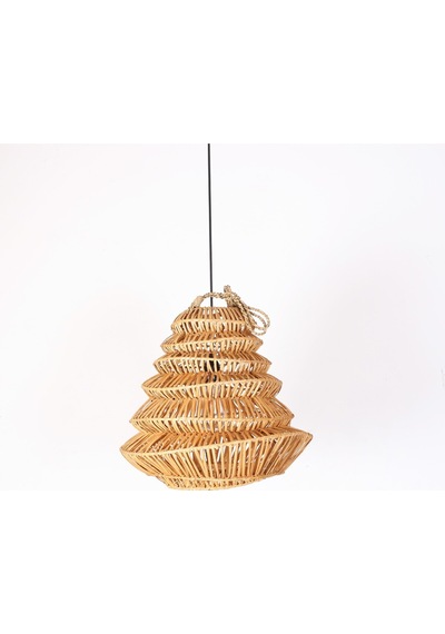 Rattan Olivia Aydınlatma 40x40 Cm Bej