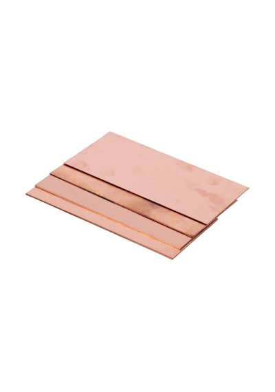 100x50mm Boşluklar Metal Levhalar Dikdörtgen Saf Bakır Levha El Sanatları, Elektrik Onarımları, Endüstri 1mm