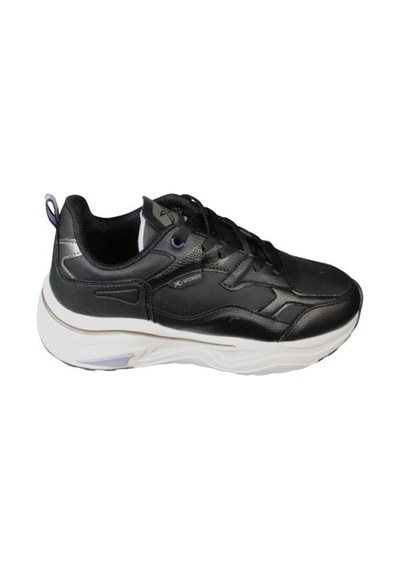 Kinetix Kadın Siyah Kalın Taban Sneaker Yürüyüş Günlük Spor Ayakkabı 001