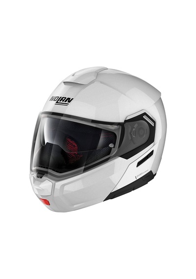 Nolan N90.3 Classic N-com Çeneden Açılır Kask 005 Beyaz Beyaz