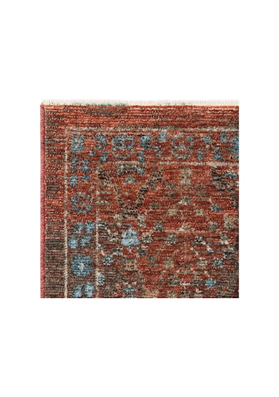Cool Halı Saray Kiremit Vintage Etnik Çiçek Desenli Yumuşak Dokulu Bohem Oturma Odası Salon Halısı Turuncu