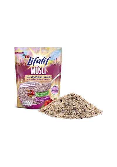 Eti Lifalif İnce Öğütülmüş Müsli Hibiskuslu 12 x 250 G