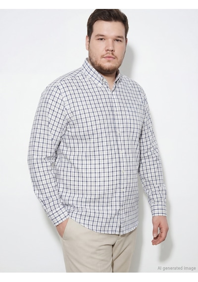 Lcwaıkıkı Classic Bej Regular Fit Ekose Gabardin Erkek Gömlek
