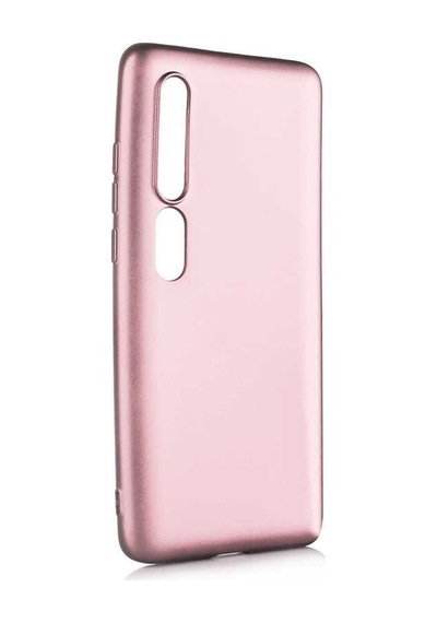 Noktaks - Xiaomi Uyumlu Xiaomi Mi 10 - Kılıf Mat Renkli Esnek Premier Silikon Kapak - Gold