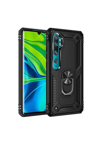 Xiaomi Mi Note 10 Pro Yüzüklü Standli Vega Kilif Ekran Koruyucu 510330644
