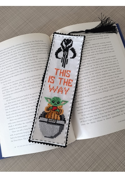 Yoda Temalı Kanaviçe Kitap Ayracı