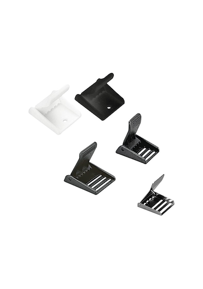 Buckle for 30mm Webbing, Plain, Plastic, White