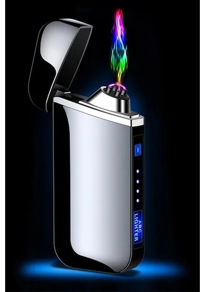 Judas K18 Usb Şarjlı 2 Arc Alevsiz Çakmak -new Style