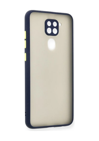Xiaomi Redmi Note 9 Kılıf Montreal Silikon Kapak - Lacivert 0.2M-Çok Renkli