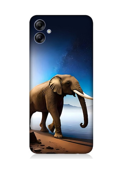 Samsung Galaxy A04e Uyumlu Silikon Kılıf Deniz Gökyüzü Ve Fil