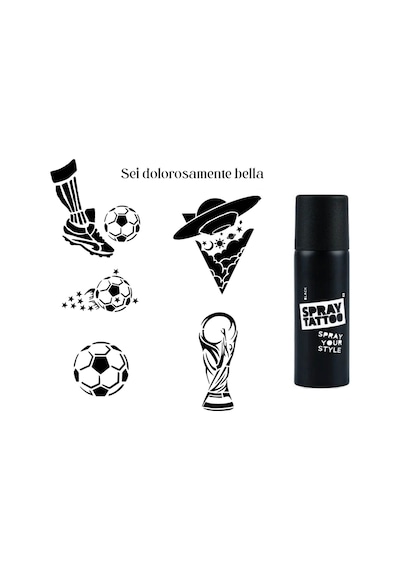 Futbol Spray Tattoo İle Geçici Dövme Yapma Seti