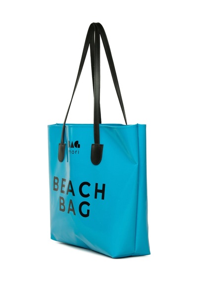 Bagmori Beach Bag Baskılı Plaj Çantası Mavi