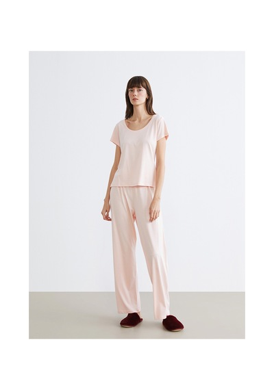 Lcw Dream Pembe U Yaka Modal Karışımlı Kadın Pijama Takımı