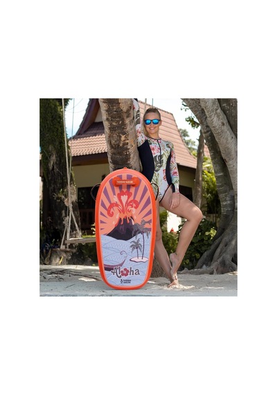Bodyboard Aloha Plaj Çocuk Sörf Tahtası-ultra Hafif Vücut Tahtası 110x51x10 Cm 1 Yıl Garanti