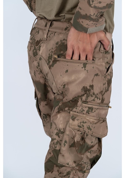 Combat Tactical Pantolon Komando Softshell Kamuflaj - 508-672-jandarma Çok Renkli