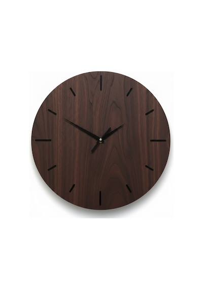 Stil Modern Duvar Saati 45 Cm Siyah-ceviz Siyah Ceviz