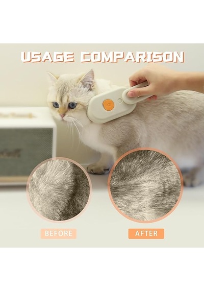 Premium Kedi Köpek Buharlı Pet Tarağı Günlük Bakım Evcil Hayvan Bakımı Pürüzsüz Tüyler