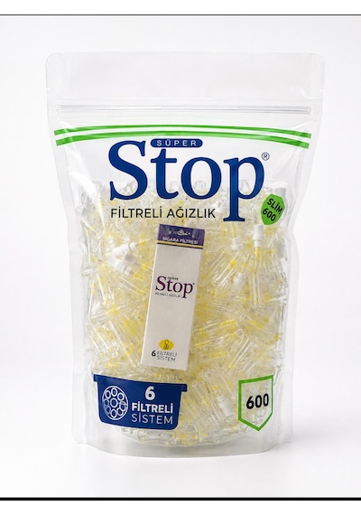 Stop Filtreli Ağızlık Slim 600'lü Poşet