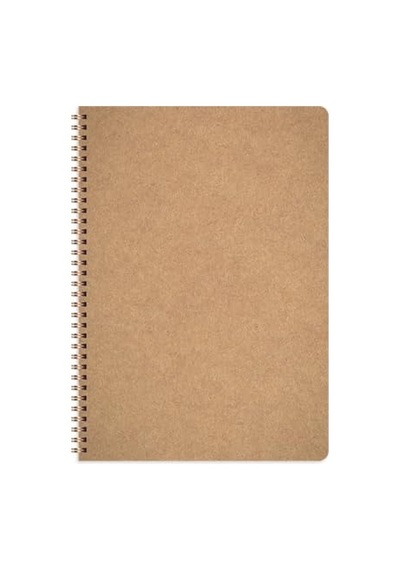 A4 Kraft Karton Kapak 70 Yaprak 110 Gram Noktalı Not Defteri