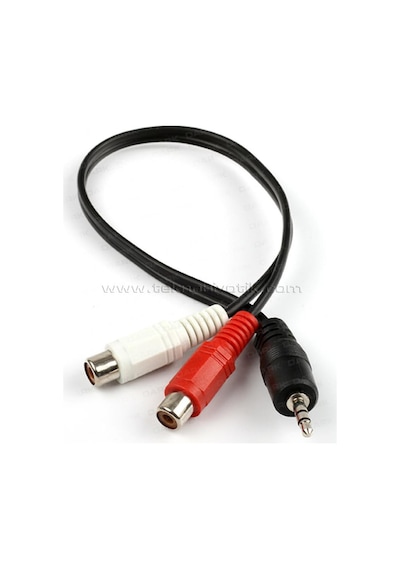 Dark 2 X Rca (Analog Ses) - 3.5Mm Stereo Dönüştürücü (2 X Rca Diş