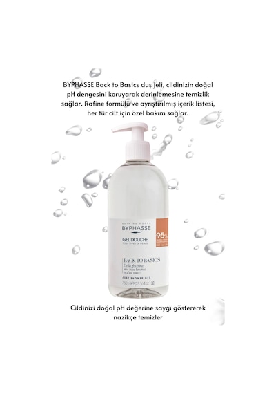Byphasse Back To Basics Rafine Duş Jeli Tüm Cilt Tipleri 750 ML