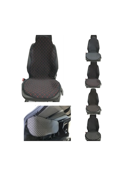 Kapitone Oto Koltuk Kılıfı Oto Minder Koruyucu Lüks Set 3 Lü