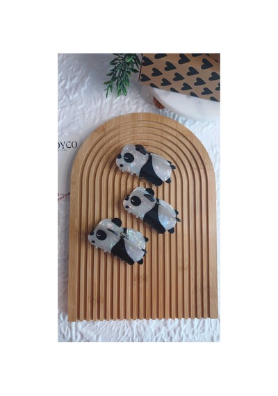 Panda Model Kemik Mandal Toka 1 Adet Krem