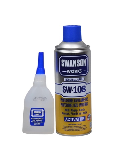 Works Mdf Kit Profesyonel Hızlı Yapıştırıcı Seti 400 100 Ml - Ahşap, Sunta, Kauçuk, Plastik 0789431150392