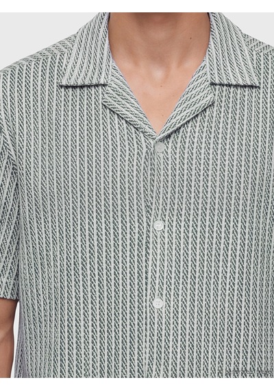 Lcw Vision Beyaz Regular Fit Desenli Erkek Gömlek