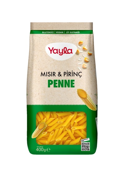 Yayla Glutensiz Vegan Penne Mısır&pirinç 400 Gr