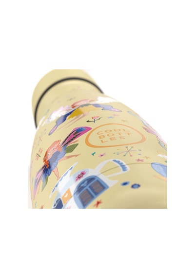 Cool Bottles Çelik Termos Pipetli Matara - The Kids Bottle - Magical Fairies 350ml Sarı
