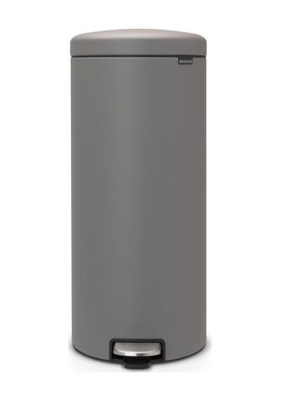 Tret Çöp Kovası, İç Kovalı, Plastik, Çelik, Mineral Concrete Grey, 30 Litre Çok Renkli