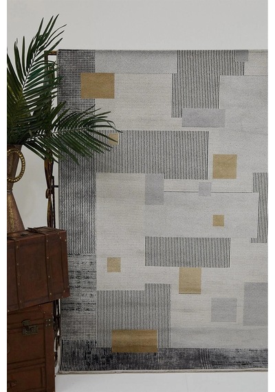 Hoom Rugs Natural 1709 Gri Sarı Klasik Salon Halısı