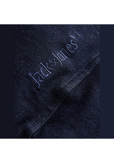 Jack & Jones Erkek Nakis Detayli Kapüsonlu Yaka Puffer Mont - Oxford - 12298745 Sky Captain