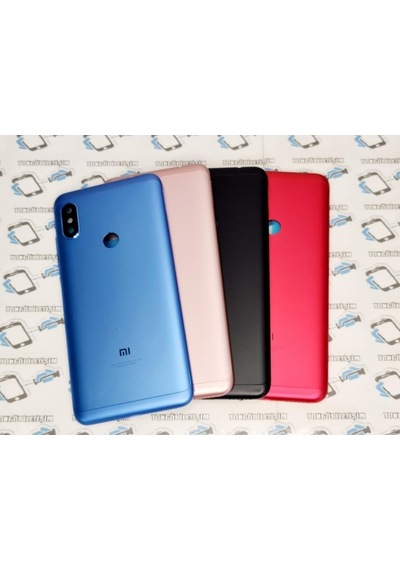 Gmr Xiaomi Mi A2 Lite Kasa Orta Çita Arka Pil Batarya Kapağı Siyah