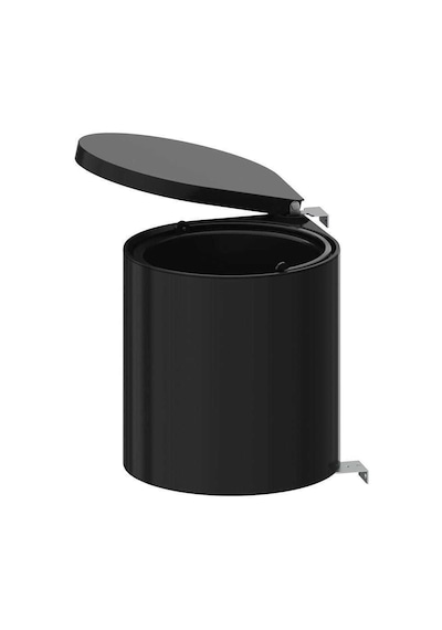 Starax 40 Cm Çöp Kovası Antrasit Renk Otomatik Kapak 10 Litre S-2253-a