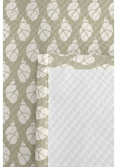 Geometrik Bej Genç Odası Tek Kişilik Pike Takımı - Minimal Ekru 160x220 Cm Kapitone Yatak Örtüsü Eski Kıyı Sessizliği