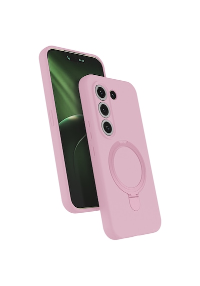 Teleplus Tecno Camon 50 4g Kılıf Samara Yüzüklü Manyetik Araç Tutucu Kılıf Gri