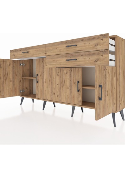 Arges Konsol 2 Raflı 3 Çekmeceli 4 Kapaklı 176x30x99 Çam-çam Atlas Çam/atlas Çam - Atlas Çam Arges Konsol 2 Raflı 3 Çekmeceli 4 Kapaklı 176x30x99 Çam-çam Atlas Çam/atlas Çam - Atlas Çam
