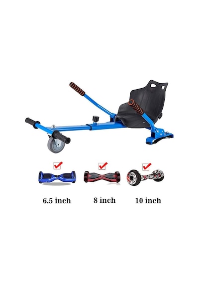 Hoverkart Elektrikli Kaykay Koltuk Smart Scooter Aparat Electroll Normal Teker Normal Kasa Mavi