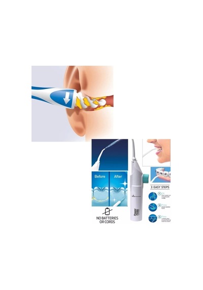 Kulak Temizleme Ve Power Floss Diş Temizleme Seti Mekanik Ağız Bakımı