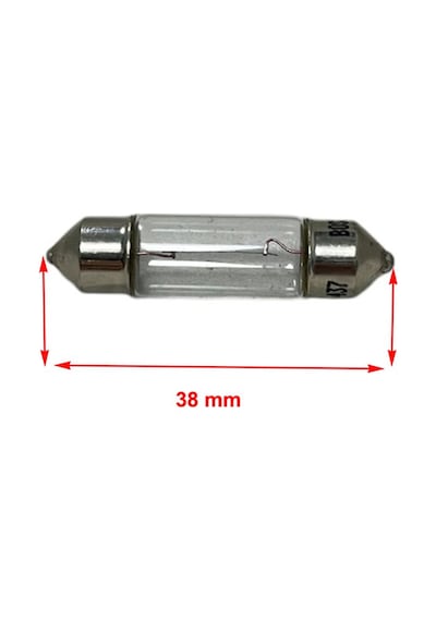 Bosch Eco 12v C5w 5w Sv 8.5-8 Halojen Sofit Tavan, Bagaj Ampulü 38 Mm 10 Adet