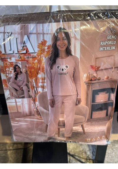 Lila İç Giyim Ev Şıklığı Ve Konfor Bir Arada: Fitilli İnterlok Kadın Pijama Takımı Koleksiyonu PEMBE Lila İç Giyim Ev Şıklığı Ve Konfor Bir Arada: Fitilli İnterlok Kadın Pijama Takımı Koleksiyonu PEMBE