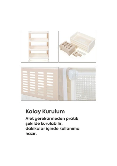 Grimorlife 2 Raflı Banyo Düzenleyici Mutfak Rafı Banyo Dolabı Çok Amaçlı Plastik Mutfak Düzenleyici Beyaz