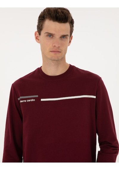 Pierre Cardin Erkek Bordo Sweatshirt 50317675-vr014 Bordo
