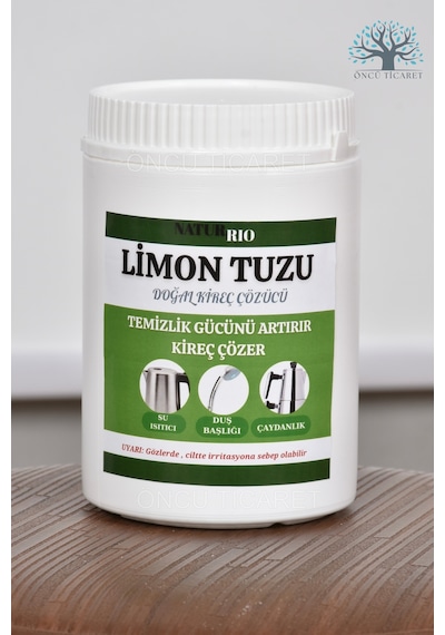 Kutulu Limon Tuzu 610 Gr Doğal Temizlik Ürünü Kireç Çözücü & Parlatıcı