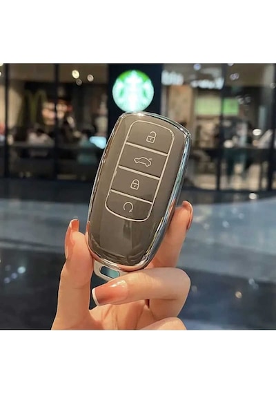 Gma Keys Chery Tiggo 8 Pro Omoda 5 Tiggo 7 Avantgarde Jaaeco Nano Anahtar Kılıfı Füme Gümüş Silver Renk