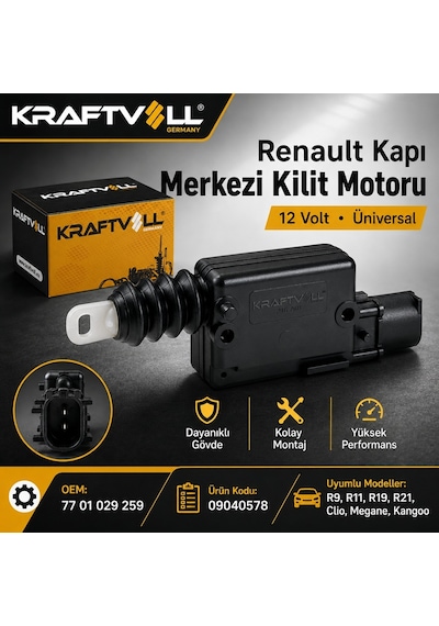 Renault 9-19-21 Merkezi Kapı Kilit Motoru Kraftvoll