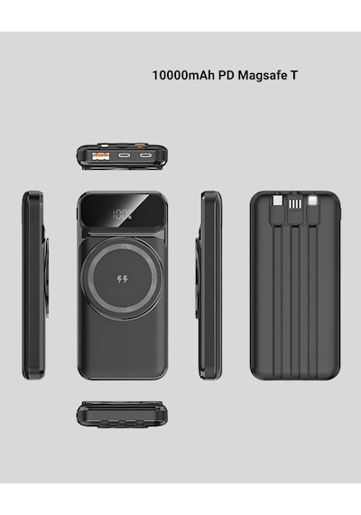 Hubrendy  10000 Mah Kablosuz Powerbank 15w Hızlı Şarj, Type-c Çoklu Çıkışlı Diğer